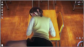 Schoolgirl uniforms tempt in a honey-select scene
