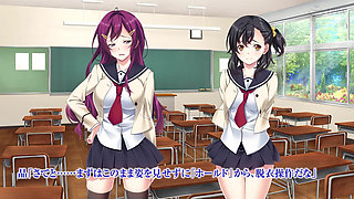 The Motion Anime: Mihime Saotome and Yukina Tachibana Stripping Naked, Exposed in Front of Virgin Men. How Dare They Vol. 2