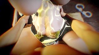 Fucking A Thick Robot Girl On The Table Standing Missionary