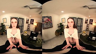 FuckPassVR - Hazel Moore strips naked and serves up a