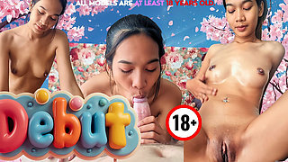 Tall Sexy Asian Slut Learns to Be a Porn Star on My Cock