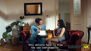 Daddy4k. my whorish girlfriend thought i didn't know she nailed my dad