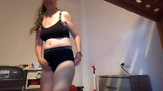 Dancing in My New Bra and Panties Set