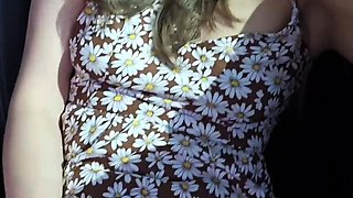 Flashing my bare streamers, public fingering my tramp in