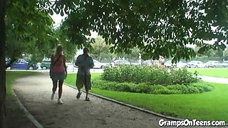 Gramps and public fetish 18yo girl fucks