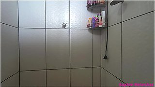 Curvy Blonde From The Gym Taking A Sexy Shower! - Loira Cavala