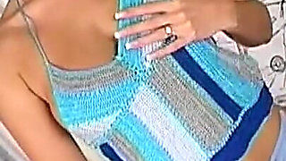 Teeny Slut Natural Tits Tickling Her Sweet Tight Wet Shaved Pussy Vol 2