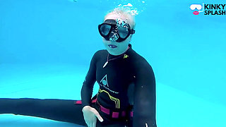 Underwater Wetsuit JOI in My Private Pool