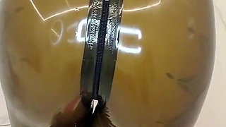 Golden Shower for My Rubber Sissy