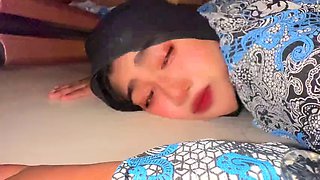 Arab MILF Stepmom stuck under bed in Eid day morning, While cleaning room, Then Stepson help her by ass fucking
