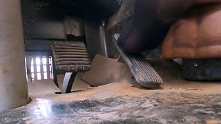 Emily's Clip Store - Emily Revs Russian Bus In Pantyhose