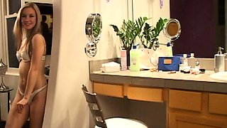 Blonde teen Sierras first erotic masturbation video