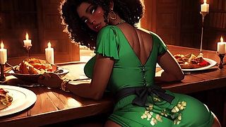 My Woman Was Sitting on My Lap Wearing a Dress so I Snuck My Dick Inside Her in Front of Everyone on Thanksgiving