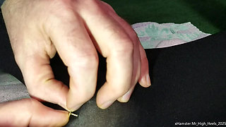 Thumbtacks in heel