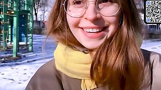 Brunette lady enjoys hairy masturbation while sniffing