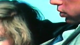 Whore fucks big cock after blowjob outdoors