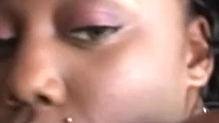 Black Fatty in Yellow Bikini Sinfully Thicc Loves Taking a Cock Deep Inside Her Snatch