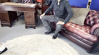 Student Disciplined by Mr J: Hard Over-the-knee Spanking