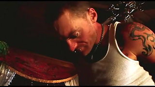 Inked couple fucked sexy babe