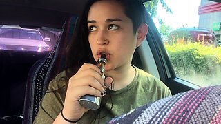 Busty amateur teen outdoor hardcore action with cum