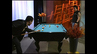 A Young Whore with Perfect Tits Fucked Well on the Pool Table