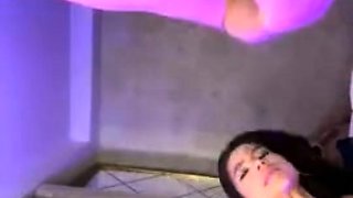 Small titted babe toys her pussy on webcam