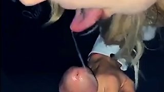 Cherie Snaps Sloppy Blowjob In The Car