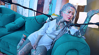 I talk about G - Grattitude- ASMR podcast SFW talking goth skinny girl dreadlocks tattoo model inked girl