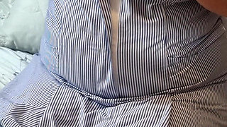 Naughty Nurse Julie - Bra Reveal & Teasing Huge Tits - 002-s-v-3-nurse-boobs