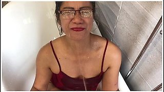 Maid Gets Showered With Victoria June