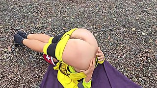 Beach Yoga With Watch Into Gaping Pussy # Hot Wife On Cold Beach