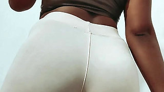Cream Legging and Leather Top Dance Hot Mom Nilmini Sheron  #shorts #short #Nilminisheron