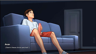 Summertime saga - gameplay - roleplay -debbie shower scenes and mutual masturbation