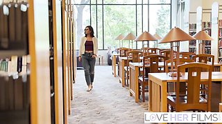 Impressive Dharma Jones at foot goddess video