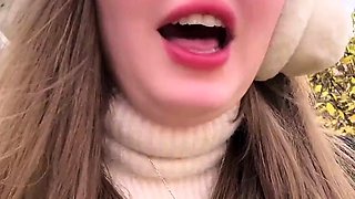 OOPSIE! Cute teen Caught spreading her pussy to pee. So She