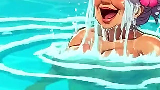Poolside Curvy Matures
