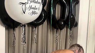 British Slut Alaska Gets A Birthday Cock