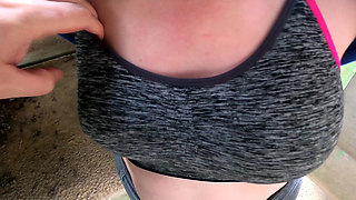 Naked Breasts Punished in the Tunnel
