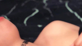 Petite Girl, Big Load: Cindy Swallows One While Getting Fucked B the Other, Ends Covered in Cum