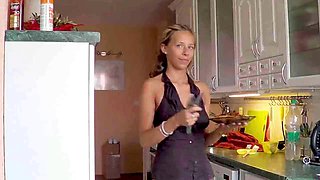 Raw Bareback Pounding Czech Brunette in Car