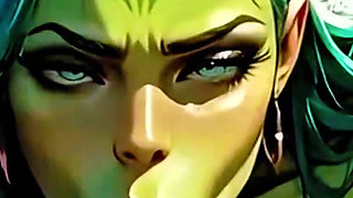 (4k) Ai 3D Animated - Horny Alien Slut X Human Male Fantasy (ai Visuals X)