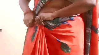 Desi Indian Tamil BBW Wife Latha Nude Body Show Big Boobs Ass Hairy Pussy Saree Tease
