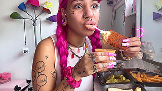 Spicy Food Mukbang Vlog Extra Hot Mozzarella Sticks