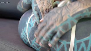 Double Anal Penetration, Squirting Orgasms and Sloppy Deepthroat Threesome