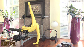 Contortion Multi Layer Spandex Suit in Gym