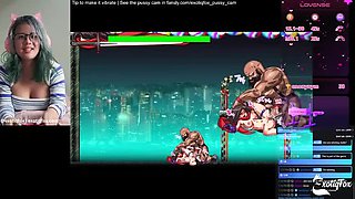 Horny Filipina Gamer Plays Hentai Game and Fingers Her Tight Pussy to OMG Orgasm Live