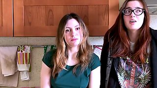 Two inexperienced dark haired stunners love spicy spanking