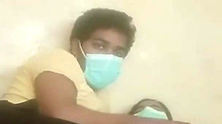 Hot Indian Wife Wearing a Mask Rides Her Husband Hard - Desi Homemade Video