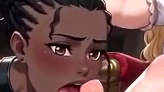 Black Girl Obsessed with Blonde Queens Big Feet - Intense Worship