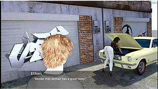 Project Hotwife - Gameplay - Roleplay - Wife Tries to Repair Car and Get Wet